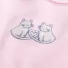 Einfaches, schulterfreies Sweatshirt mit doppelter Grafik Einfaches, schulterfreies Sweatshirt mit doppelter Grafik