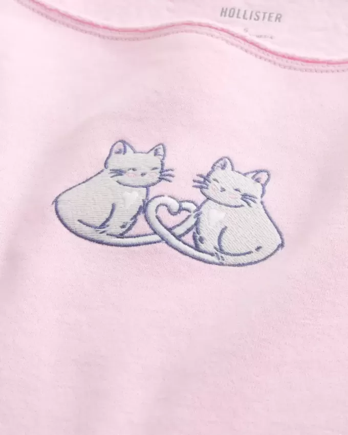 Einfaches, schulterfreies Sweatshirt mit doppelter Grafik Einfaches, schulterfreies Sweatshirt mit doppelter Grafik