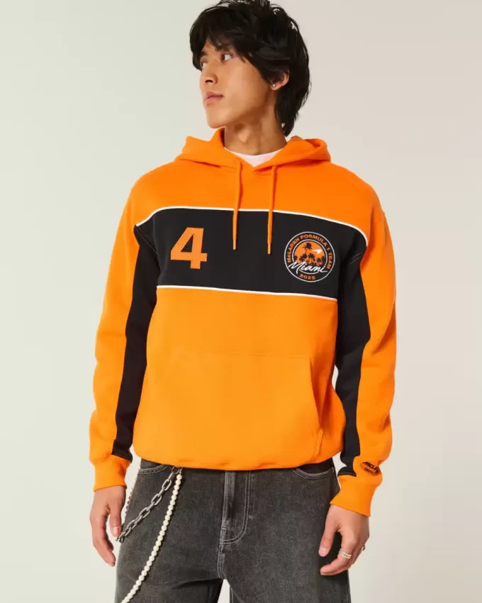 Entspannter Hoodie mit McLaren-Grafik Entspannter Hoodie mit McLaren-Grafik