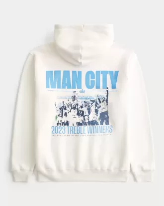 Entspannter Manchester City Grafik-Hoodie