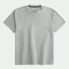 Entspanntes Stretch-T-Shirt mit Rundhalsausschnitt