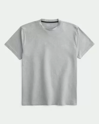 Entspanntes Stretch-T-Shirt mit Rundhalsausschnitt