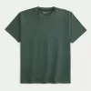 Entspanntes Stretch-T-Shirt mit Rundhalsausschnitt