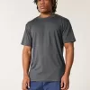 Entspanntes Stretch-T-Shirt mit Rundhalsausschnitt