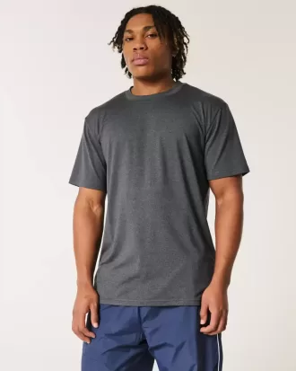 Entspanntes Stretch-T-Shirt mit Rundhalsausschnitt