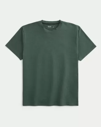 Entspanntes Stretch-T-Shirt mit Rundhalsausschnitt