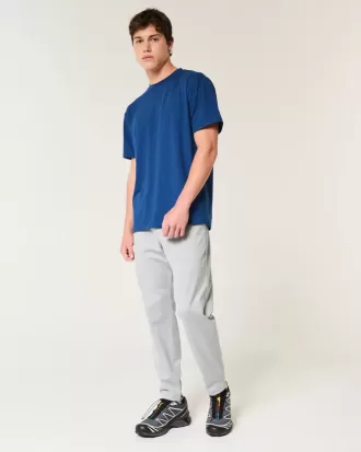 Entspanntes Stretch-T-Shirt mit Rundhalsausschnitt