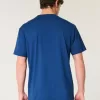 Entspanntes Stretch-T-Shirt mit Rundhalsausschnitt