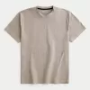 Entspanntes Stretch-T-Shirt mit Rundhalsausschnitt