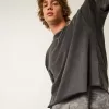 Entspanntes Thermo-Langarmshirt mit Rundhalsausschnitt und Camouflage-Muster
