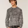 Entspanntes Thermo-Langarmshirt mit Rundhalsausschnitt und Camouflage-Muster