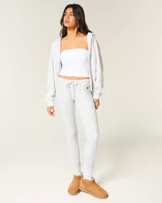 Fleece-Leggings mit Herz-Grafik