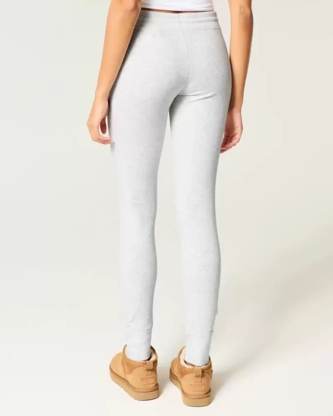 Fleece-Leggings mit Herz-Grafik Fleece-Leggings mit Herz-Grafik