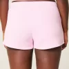 Fleece-Minishorts mit Herzgrafik Fleece-Minishorts mit Herzgrafik