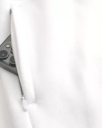 Fleece-Shorts mit Icon-Design über dem Knie