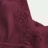 Flyaway-Babydoll-Oberteil in Crinkle-Shine