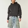 Gefettete Baggy-Jeans-Shorts Gefettete Baggy-Jeans-Shorts