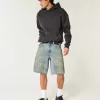 Gefettete Baggy-Jeans-Shorts Gefettete Baggy-Jeans-Shorts