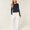 Gemütliche gerippte Hose mit weitem Bein Gemütliche gerippte Hose mit weitem Bein