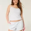 Gemütlicher Pointelle-Shorty mit Schleife