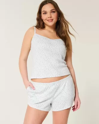 Gemütlicher Pointelle-Shorty mit Schleife