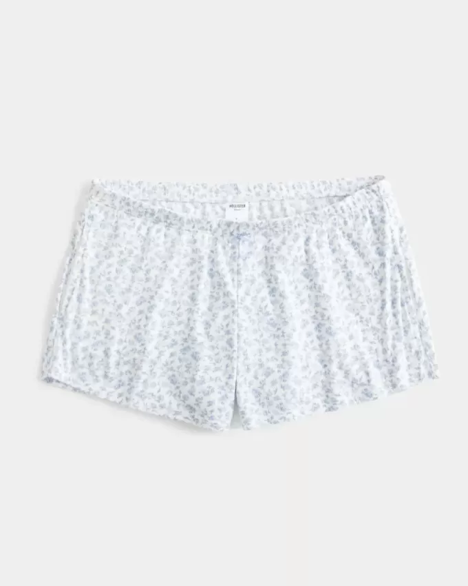 Gemütlicher Pointelle-Shorty mit Schleife