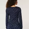 Gemütliches Pyjamaoberteil mit Blumenmuster