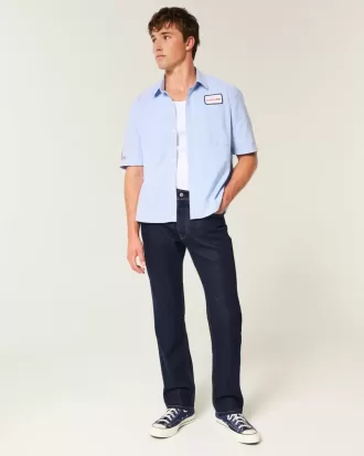 Gerade Jeans in dunkler Waschung