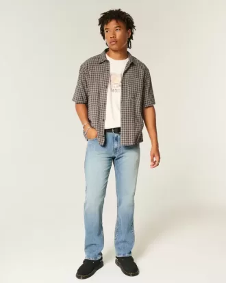 Gerade Jeans in mittlerer Waschung