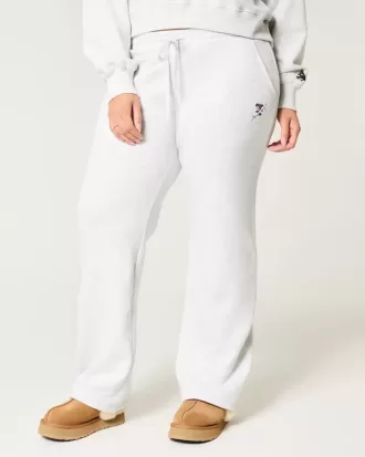 Gerade Jogginghose mit Snoopy-Grafik