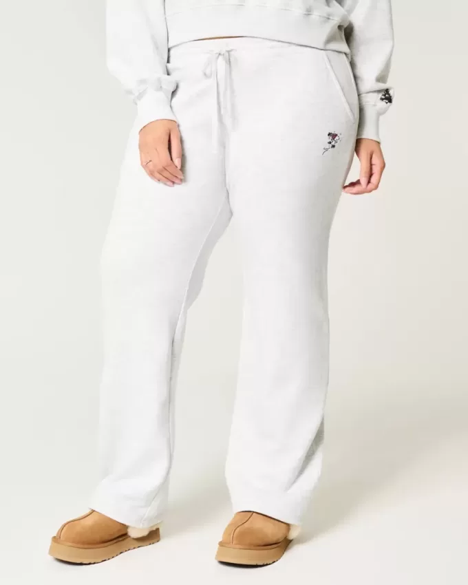 Gerade Jogginghose mit Snoopy-Grafik