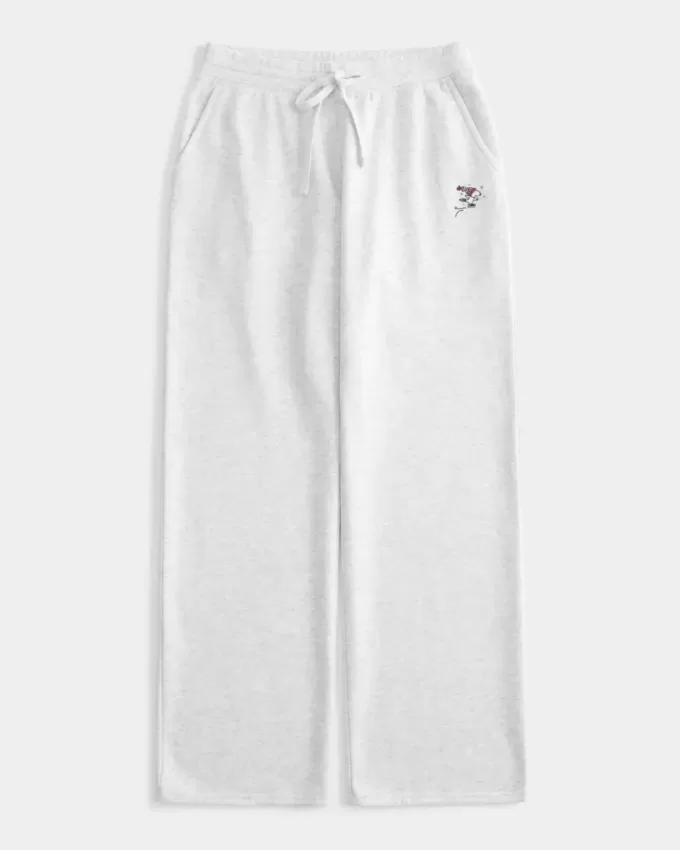 Gerade Jogginghose mit Snoopy-Grafik