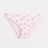 Gerippte Bikinihose mit niedriger Taille