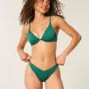 Gerippte Cheekiest-Bikinihose mit hohem Beinausschnitt Gerippte Cheekiest-Bikinihose mit hohem Beinausschnitt