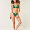 Gerippte Cheekiest-Bikinihose mit hohem Beinausschnitt Gerippte Cheekiest-Bikinihose mit hohem Beinausschnitt