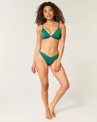 Gerippte Cheekiest-Bikinihose mit hohem Beinausschnitt