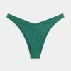 Gerippte Cheekiest-Bikinihose mit hohem Beinausschnitt Gerippte Cheekiest-Bikinihose mit hohem Beinausschnitt