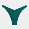 Gerippte Cheekiest-Bikinihose mit hohem Beinausschnitt Gerippte Cheekiest-Bikinihose mit hohem Beinausschnitt