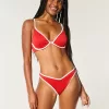 Gerippte Cheekiest-Bikinihose mit hohem Beinausschnitt und V-Taille Gerippte Cheekiest-Bikinihose mit hohem Beinausschnitt und V-Taille