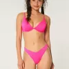 Gerippte Cheekiest-Bikinihose mit hohem Beinausschnitt und V-Taille