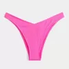 Gerippte Cheekiest-Bikinihose mit hohem Beinausschnitt und V-Taille
