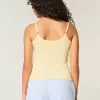 Geripptes Camisole mit Fisch-Grafik