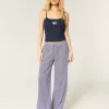 Geripptes Camisole mit Schwanengrafik