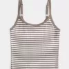 Geripptes U-Ausschnitt-Camisole Geripptes U-Ausschnitt-Camisole
