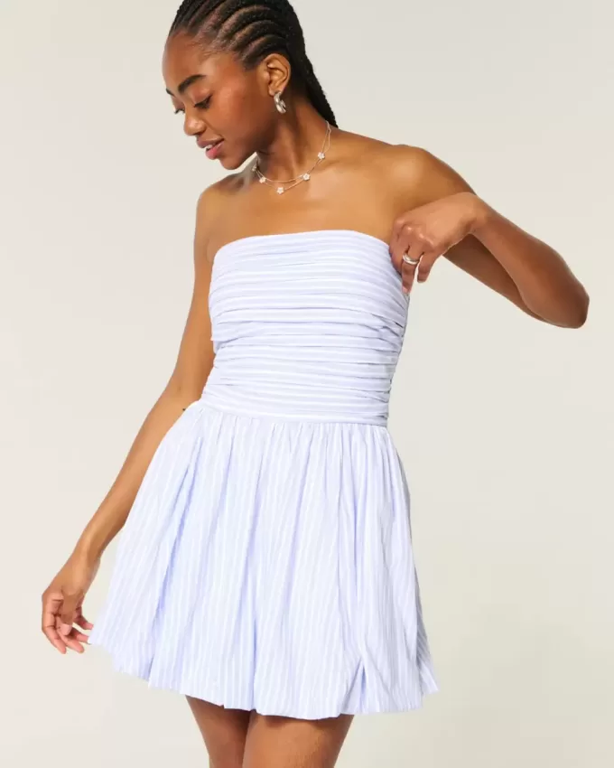 Gerüschtes Bubble-Skort-Kleid