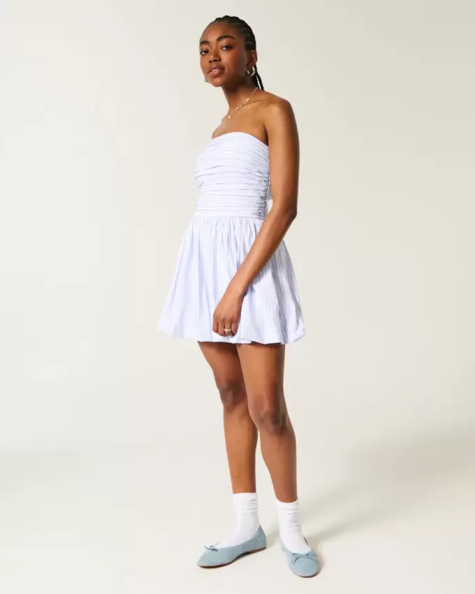 Gerüschtes Bubble-Skort-Kleid