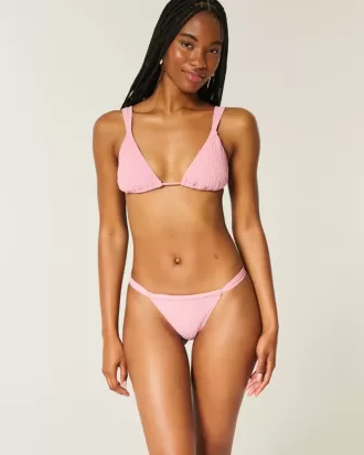 Gerüschtes High-Leg-Bikinihöschen mit Cheekiest-Ausschnitt