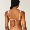 Gerüschtes, schulterfreies Triangel-Bikinioberteil Gerüschtes, schulterfreies Triangel-Bikinioberteil
