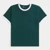 Geschrumpftes Ringer-T-Shirt