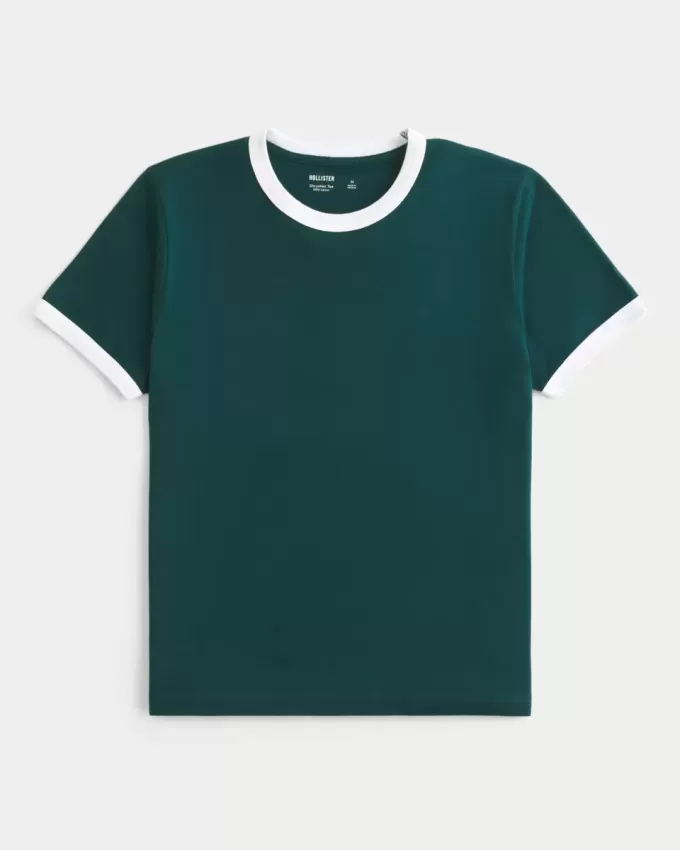 Geschrumpftes Ringer-T-Shirt